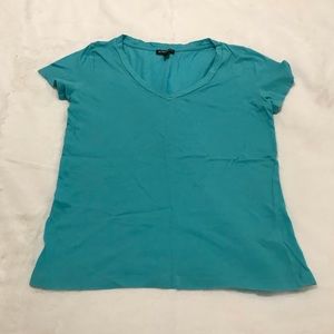Express Turquoise V-Neck Shirt